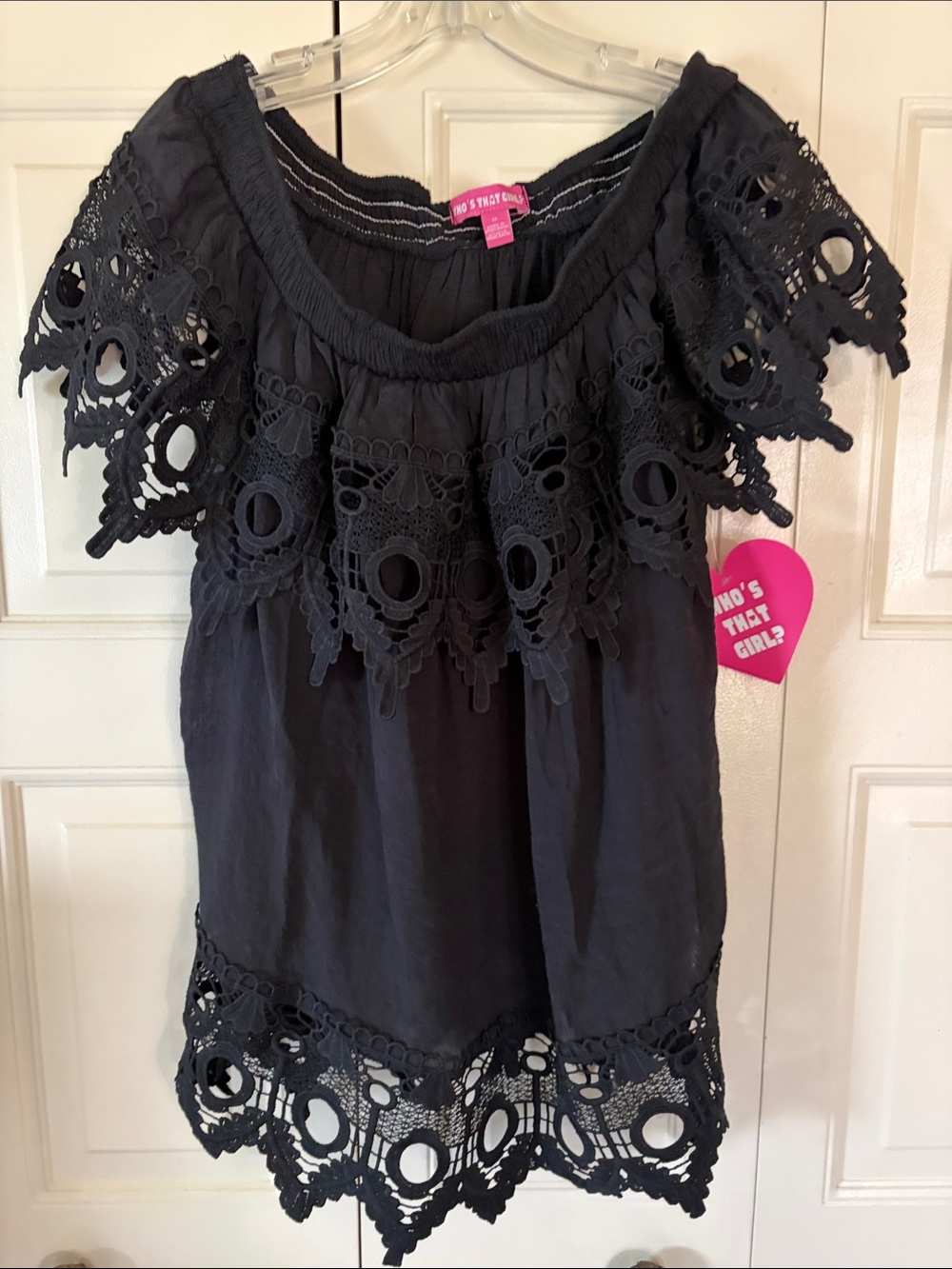 Peasant Cottagecore Boho NWT Festival Lacey Prairie Off Shoulder Airy Comfy 1X